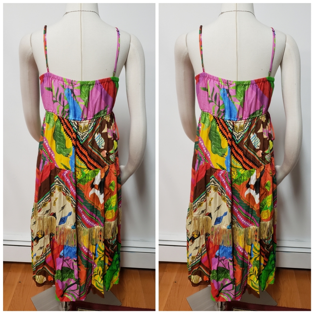 Anthropologie ×Farm Rio Palila Fringed Midi - Picture 10 of 13